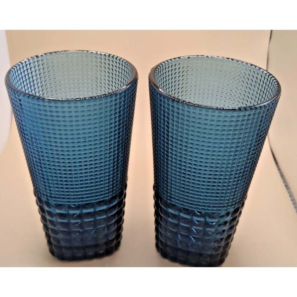 Vintage Malcolm Highball Glasses – Cornflower Blue (Set of 2) MCM